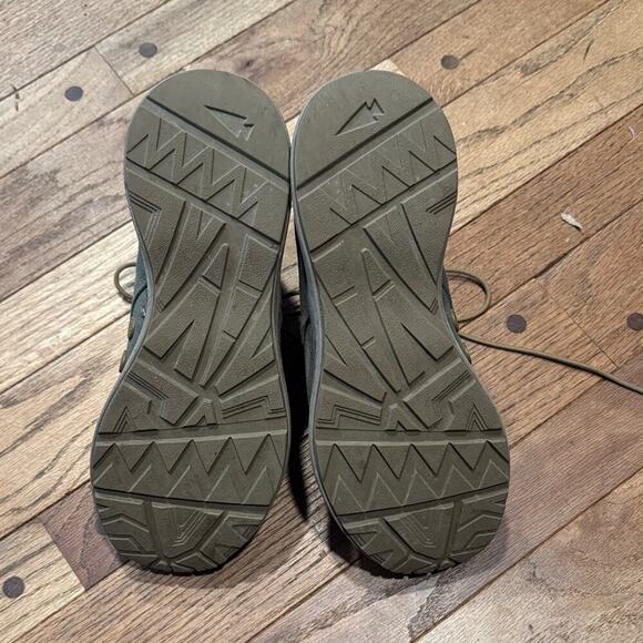 Olive Lace-Up High-Top Hiking and Running Boots - Picture 4 of 5